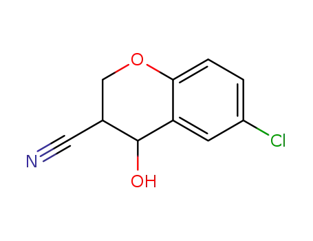 6-chloro-3,4-dihydro-4-hydroxy-(2H)-1-benzopyran-3-carbonitrile