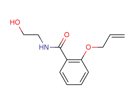 Molecular Structure of 63887-17-2 (o-(Allyloxy)-N-(2-hydroxyethyl)benzamide)