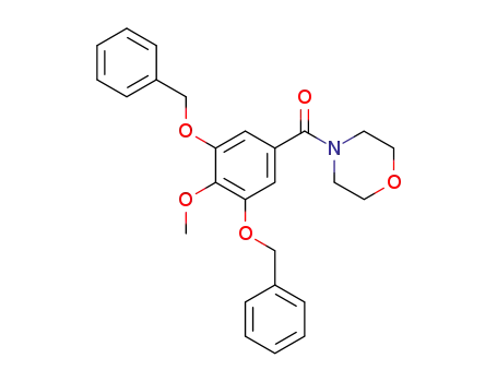 Molecular Structure of 63868-57-5 (4-[3,5-Di(benzyloxy)-4-methoxybenzoyl]morpholine)