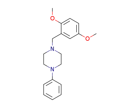 Molecular Structure of 63978-38-1 (1-(2,5-Dimethoxybenzyl)-4-phenylpiperazine)