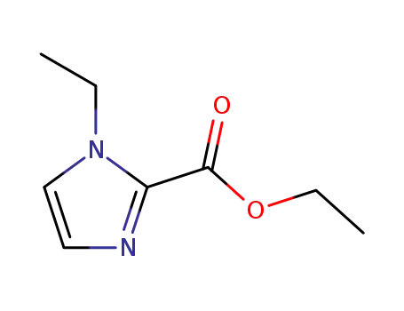 Molecular Structure of 62366-55-6 (1H-Imidazole-2-carboxylic acid, 1-ethyl-, ethyl ester)