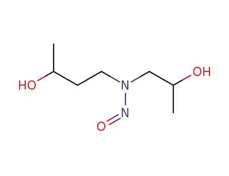 Molecular Structure of 63934-40-7 (4-[(2-hydroxypropyl)(nitroso)amino]butan-2-ol)