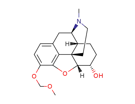 Molecular Structure of 63868-45-1 ((5alpha,6alpha)-3-(methoxymethoxy)-17-methyl-4,5-epoxymorphinan-6-ol)