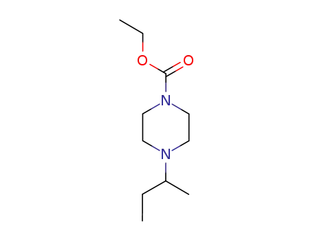 Molecular Structure of 63981-42-0 (4-sec-Butyl-1-piperazinecarboxylic acid ethyl ester)