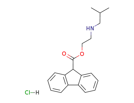 Molecular Structure of 63957-01-7 (N-{2-[(9H-fluoren-9-ylcarbonyl)oxy]ethyl}butan-2-aminium chloride)