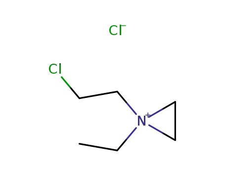 1-ethyl-1-(2-chloro-ethyl)-aziridinium; chloride