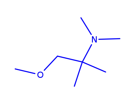 Molecular Structure of 639860-74-5 (2-Propanamine,1-methoxy-N,N,2-trimethyl-(9CI))