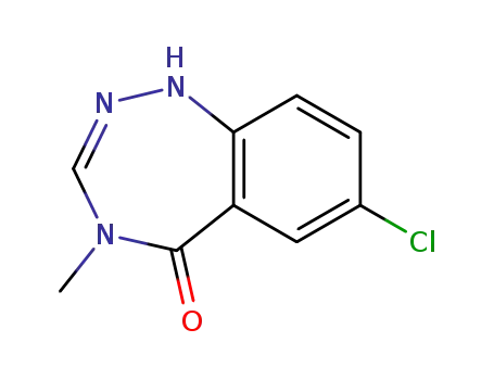 5H-1,2,4-Benzotriazepin-5-one, 1,4-dihydro-7-chloro-4-methyl-
