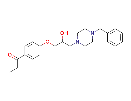 1-{4-[3-(4-benzyl-piperazin-1-yl)-2-hydroxy-propoxy]-phenyl}-propan-1-one