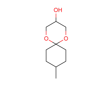 Molecular Structure of 6413-28-1 (9-Methyl-1,5-dioxaspiro[5.5]undecan-3-ol)