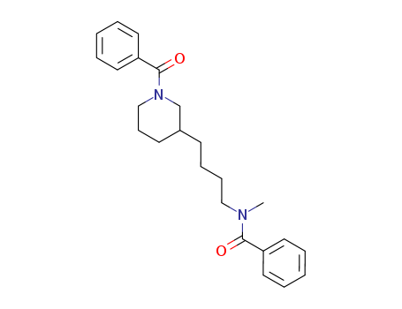 Benzamide,N-[4-(1-benzoyl-3-piperidinyl)butyl]-N-methyl- cas  63867-61-8