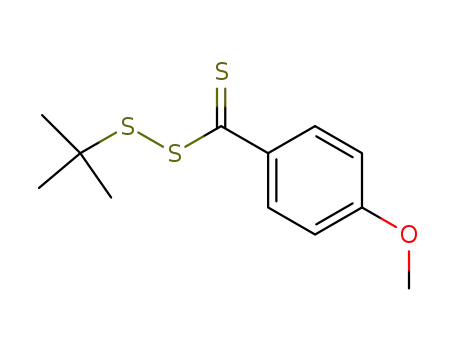 Molecular Structure of 68409-51-8 (tert-butyl 4-methoxybenzenecarbo(dithioperoxo)thioate)