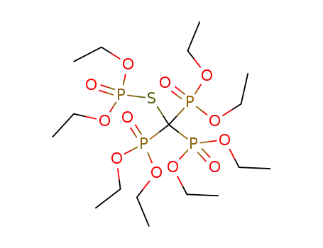 Phosphonic acid, (mercaptomethylidyne)tri-, hexaethyl ester, S-ester with O,O-diethyl phosphorothioate