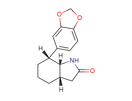 7<i>t</i>-benzo[1,3]dioxol-5-yl-(3a<i>r</i>,7a<i>c</i>)-octahydro-indol-2-one