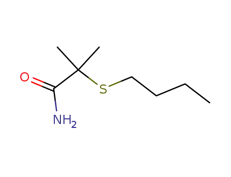 Propionamide, 2-butylthio-2-methyl-