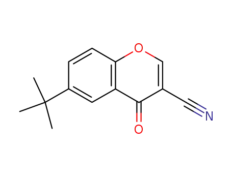 Molecular Structure of 68301-74-6 (6-TERT-BUTYL-3-CYANOCHROMONE)