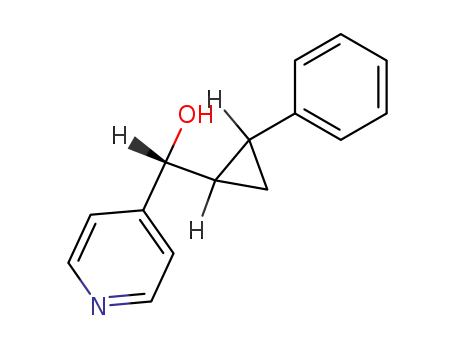 Molecular Structure of 63903-03-7 ((S)-[(1S,2S)-2-phenylcyclopropyl](pyridin-3-yl)methanol)