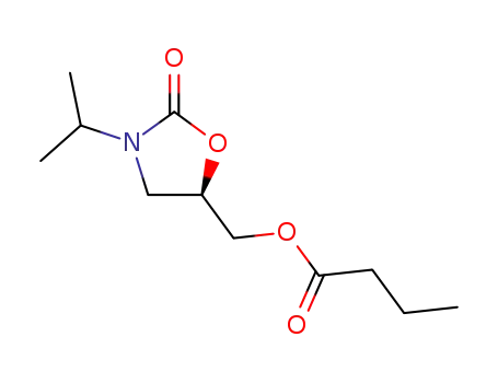 Butyric acid (R)-3-isopropyl-2-oxo-oxazolidin-5-ylmethyl ester