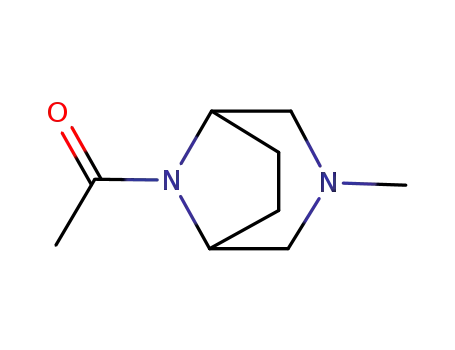 Molecular Structure of 63978-07-4 (8-Acetyl-3-methyl-3,8-diazabicyclo[3.2.1]octane)
