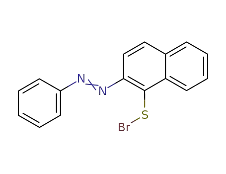 Molecular Structure of 68557-36-8 (2-phenylazo-naphthalene-1-sulfenyl bromide)