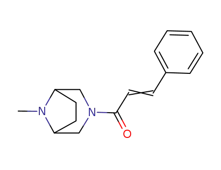 Molecular Structure of 63977-90-2 (3-(3-Phenylpropenoyl)-8-methyl-3,8-diazabicyclo[3.2.1]octane)