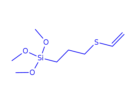 Molecular Structure of 63823-06-3 ([3-(ethenylsulfanyl)propyl](trimethoxy)silane)