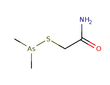 Molecular Structure of 133401-89-5 (dimethylarsinomercapto-acetic acid amide)