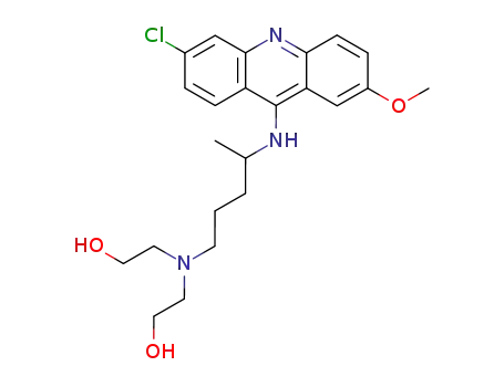 <i>N</i><sup>1</sup>-(6-chloro-2-methoxy-acridin-9-yl)-<i>N</i><sup>4</sup>,<i>N</i><sup>4</sup>-bis-(2-hydroxy-ethyl)-1-methyl-butanediyldiamine