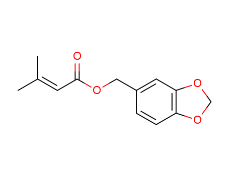 2-Butenoic acid,3-methyl-, 1,3-benzodioxol-5-ylmethyl ester cas  6412-92-6