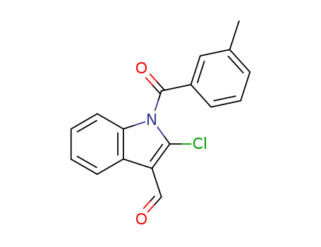 1H-Indole-3-carboxaldehyde,2-chloro-1-(3-methylbenzoyl)- cas  68770-82-1