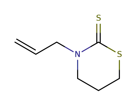 Molecular Structure of 64067-73-8 (3-(prop-2-en-1-yl)-1,3-thiazinane-2-thione)