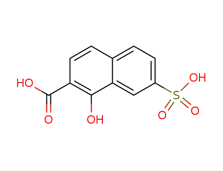 Molecular Structure of 6407-91-6 (1-hydroxy-7-sulfo-2-naphthoic acid)