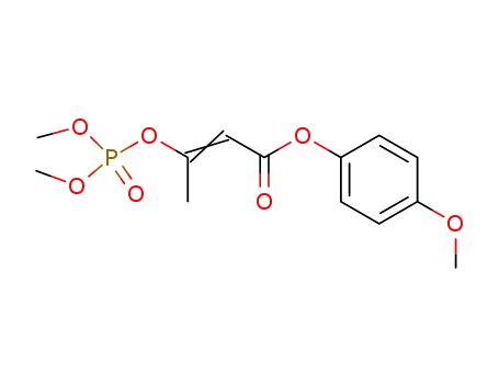 Molecular Structure of 64011-84-3 (3-[(Dimethoxyphosphinyl)oxy]-2-butenoic acid 4-methoxyphenyl ester)