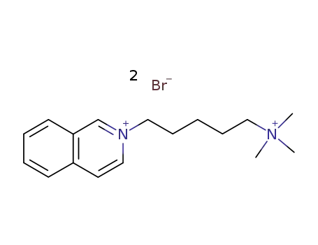 Molecular Structure of 64047-70-7 (2-[5-(trimethylammonio)pentyl]isoquinolinium dibromide)