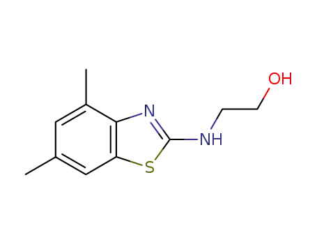 Molecular Structure of 68720-60-5 (Ethanol, 2-[(4,6-dimethyl-2-benzothiazolyl)amino]- (9CI))