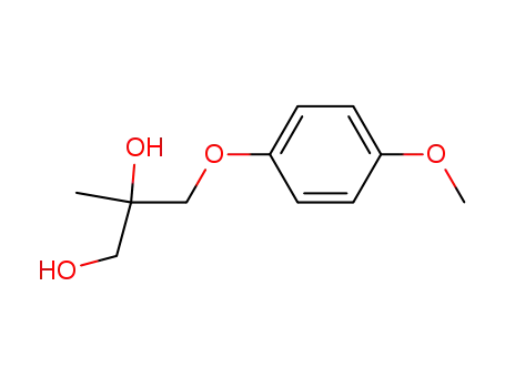 Molecular Structure of 64049-43-0 (3-(p-Methoxyphenoxy)-2-methyl-1,2-propanediol)