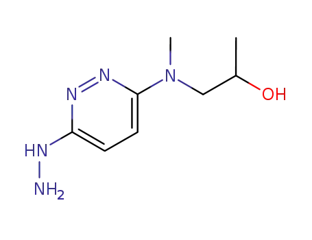 Molecular Structure of 64000-73-3 (3-Hydrazino-6-((2-hydroxypropyl)methylamino)pyridazine dihydrochloride)
