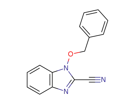 Molecular Structure of 68930-17-6 (1-phenylmethoxybenzoimidazole-2-carbonitrile)