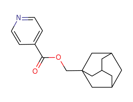 Molecular Structure of 64140-41-6 (tricyclo[3.3.1.1~3,7~]dec-1-ylmethyl pyridine-4-carboxylate)