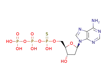 Molecular Structure of 64145-28-4 (2'-deoxyadenosine 5'-O-(1-thiotriphosphate))