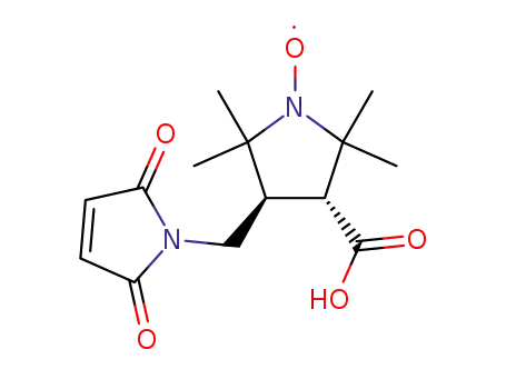 Molecular Structure of 119580-78-8 (trans-4-maleimidomethyl-3-carboxy-2,2,5,5-tetramethylpyrrolidin-1-oxyl)