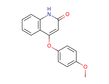Molecular Structure of 68903-83-3 (4-(4-Methoxyphenoxy)-2(1H)-quinolinone)