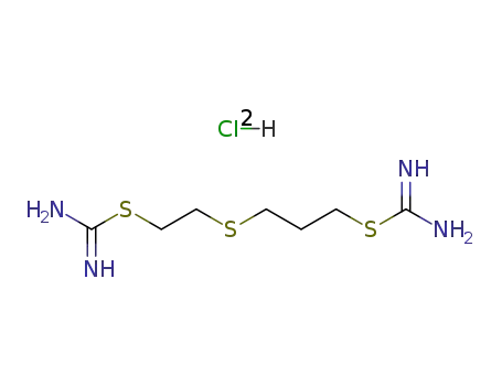 Molecular Structure of 64058-47-5 (3-{[2-(carbamimidoylsulfanyl)ethyl]sulfanyl}propyl carbamimidothioate dihydrochloride)