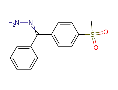 Molecular Structure of 68724-26-5 ({[4-(methylsulfonyl)phenyl](phenyl)methylidene}hydrazine)