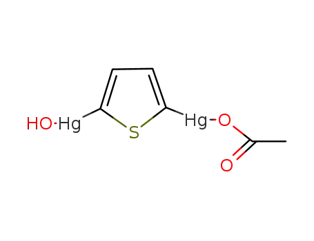 (5-(Hydroxymercuri)-2-thienyl)mercury acetate