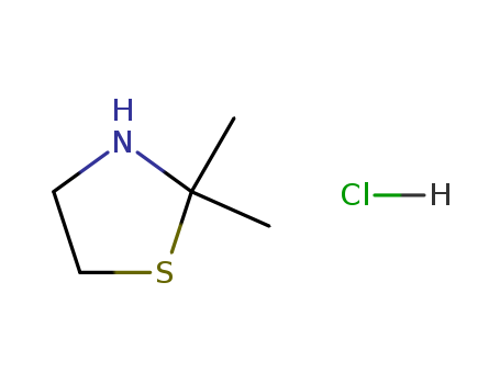Thiazolidine, 2,2-dimethyl-, hydrochloride