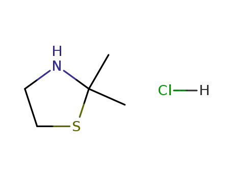 Thiazolidine, 2,2-dimethyl-, hydrochloride