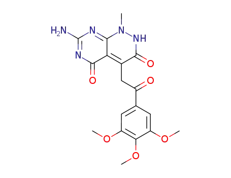 7-amino-1-methyl-4-(3,4,5-trimethoxyphenacyl)pyrimido<4,5-c>pyridazine-3,5(1H,2H)-dione
