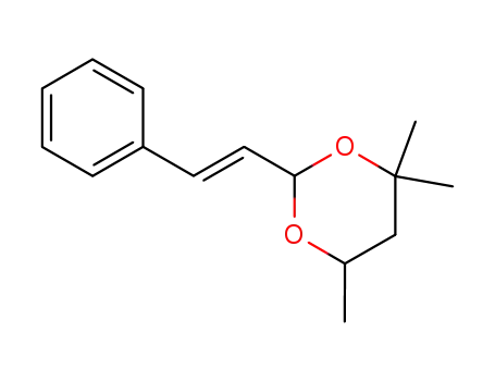 Molecular Structure of 6413-49-6 (4,4,6-trimethyl-2-(2-phenylethenyl)-1,3-dioxane)