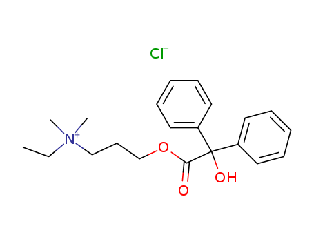 1-Propanaminium,N-ethyl-3-[(2-hydroxy-2,2-diphenylacetyl)oxy]-N,N-dimethyl-, chloride (1:1)